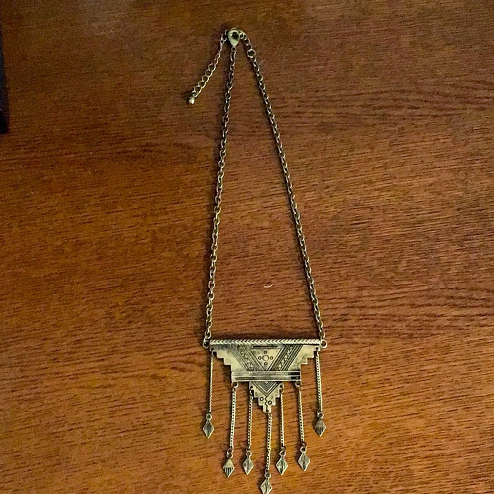 Gold Tone Bohemian Necklace